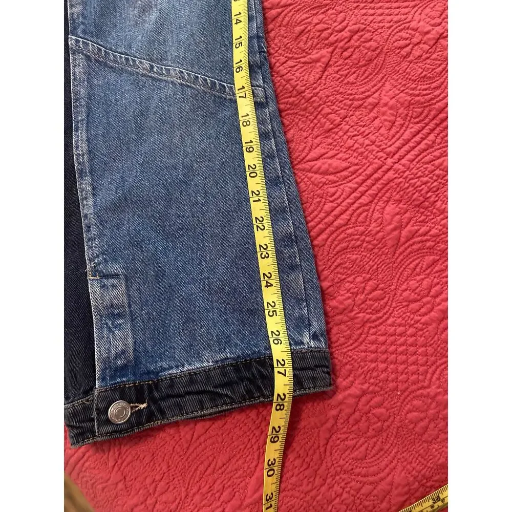 We The Free Moonlit Moto Slim Bootcut Colorblock jeans with button cuff - Picture 13 of 16